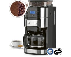 Barista Filterkoffiezetapparaat met Bonenmaler – Warmhoudfunctie, 24-uurs Timer, Permanent Filter – 10 Kopjes – Voor Bonen en Gemalen Koffie