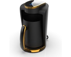 BasicTeQ: INCA IKM-01 Turkse KOFFIE WONDER SERIE koffiezetapparaat. Ook geschikt voor Balkan, Grieks koffie. Moka-maker. Met brouwdetectiesensor en beveiligd tegen droogkoken- automatische uitschakeling, Cezve, 1-4 kopjes.