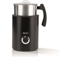 BEEM Inductie Melkopschuimer Perfect II – Vaatwasserbestendige melkopschuimer – elektrische opschuimer – Zwart/RVS