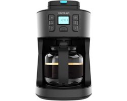 Cecotec Grind & Drop Koffiezetapparaat met Ingebouwde Bonenmaler - 1.8 Liter / 15 Kopjes - Ingebouwde Koffie Grinder - Filterkoffie - met Glazen Kan