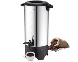 Commerciële Koffie- en Heetwaterdispenser - Warmhoudcontainer - Capaciteit 7,4 L - Voor 50 Kopjes - Vermogen 1000 W - Warmhoudfunctie