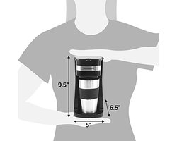 Compact Filterkoffiezetapparaat met Thermobeker - 398 ml