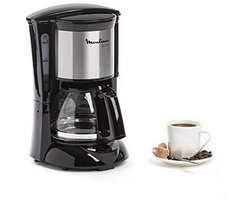 Compact Koffiezetapparaat voor 6 Kopjes – Zwart/Roestvrij Staal