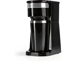 Compacte Filterkoffiezetapparaat voor Onderweg | Inclusief Thermobeker en Permanent Filter