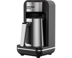 Elektrische Turkse Koffiemaker – 800W – RVS – Automatische Uitschakeling – Temperatuurregelaar – Oververhittingsbeveiliging – 360° Draaibare Basis – 1–3 Kopjes