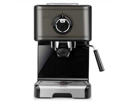 espressomachine 15 bars grijs - black+decker - bxco1200e