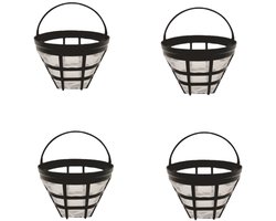 Filter - met handvat - korffilter - geschikt voor Philips koffiemachine HD7751, 7753, 7762, 7761, 7747, 7757 en andere modellen, (4 stuks)
