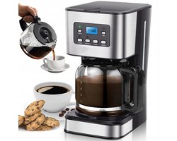 Filterkoffiezetapparaat - Koffiezetapparaat - 950W & Timer & Warmhoudfunctie - 1.5L Capaciteit - Antidruppelsysteem - Voor Huis & Kantoor