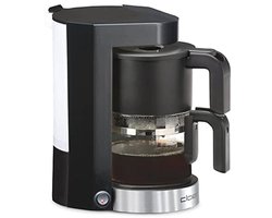 Filterkoffiezetapparaat met Warmhoudfunctie voor 5 Kopjes - 800 W, Drupstop Functie, Filtermaat 1x2, Zwart