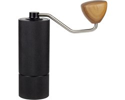 Handmatige koffiemolen, handbediende bonenmaler, zwarte krukkoffiemolen cadeau voor French Press koffie, koffiegadgets, zwart