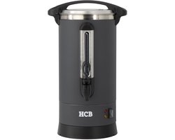 HCB® - Professionele Horeca Percolator - 8,7 liter - 55 kopjes - zwart - 230V - RVS / INOX Perculator - Elektrisch koffiezetapparaat - Volautomatische koffiemachine - 25x30x50.5 cm (DxBxH) - 2.70 kg - 1352