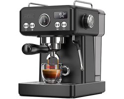 HiBREW H10A Halfautomatische Espressomachine – 19 Bar – Programmeerbaar – Krachtige Stoomfunctie – Thermoblok Verwarmingssysteem