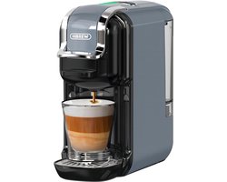 HiBREW H2B 5 in 1 Koffiezetapparaat (Grijs)- 5-in-1 Compatibel met Pods en Espressopoeder-Koude/Warme Modus & LED-bereidingsindicator-19 Bar Drukafzuiging -Compact Ontwerp & Kopjesmaat Tips-Energiebesparing & Anti-Droog Bescherming