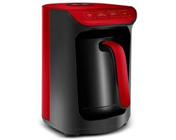 Karaca Hatır Koz – Red Milky – Rode Turkse Koffiezetapparaat – 5 Kopjes – Koffiezetapparaat met Melkopschuimer