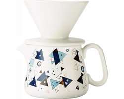 Keramisch Pour Over Koffiezetapparaat Set met 100 Filters en 450ml Server