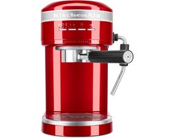 KitchenAid Espressomachine Artisan - koffiemachine met slimme sensortechnologie, stoompijpje en accessoires - Rood