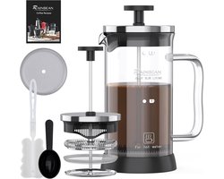 Kleine Cafetière Franse Pers voor 2 Personen - 350ml Koffiezetapparaat met RVS Filter