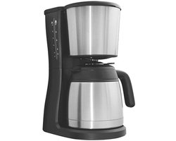Koffiezetapparaat 1,25 liter - 12 kopjes - Thermoskan - 980 Watt - Druppelstop - Uitneembaar Filter