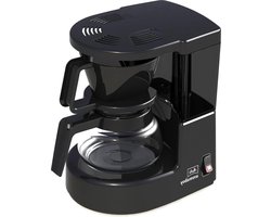 Koffiezetapparaat Aromaboy Glazen Pot - Voor 2 Kopjes - Filterelement Zwart - Compact formaat