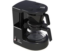 Koffiezetapparaat - Filterkoffie - Herbruikbare filter en automatische uitschakeling - Kunststof - 19D x 22B x 15H centimeter - Zwart