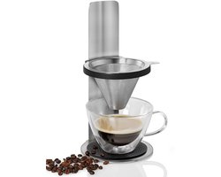 Koffiezetapparaat met Permanent Filter zonder Papier - RVS en Kunststof