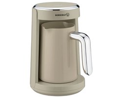 Korkmaz Keyif | Turkse koffiezetapparaat - Beige – Authentieke Turkse Koffie met Moderne Klasse - 400W - 4-5 Kopjes