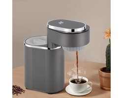 Premium - Draagbaar Mini-Koffiezetapparaat - Reis - Grijs - Espressomachine 15 Bar - 150 ml - Koffie Latte Machine - Touchscreen Paneel - Geschikt voor 85-95 ℃ - 600 W