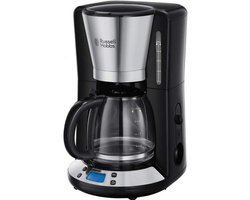 programmeerbaar filterkoffiezetapparaat 15 kopjes 1100w glanzend staal - russell hobbs - 24030-56
