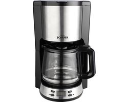 Schäfer Coffe Maker - 1,5 liter koffiezetapparaat met timer - Koffiezetapparaat met Roestvrijstalen Applicaties