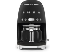 SMEG DCF02BLMEU - Filterkoffiemachine - Mat zwart