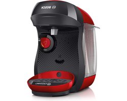 Tassimo Happy capsulemachine - meer dan 70 dranken - volautomatisch - geschikt voor alle kopjes - eenvoudige bereiding - 1.400 watt - Rood
