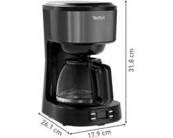 TEFAL CM520810 Koffiezetapparaat 900W zwart