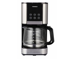 Tornado TCM1429 - Koffiezetapparaat - 1000W – 1.5L – RVS – Druppelstop – Warmhoudfunctie – Glazen Kan