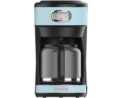 Westinghouse Retro Filter-koffiezetapparaat – Filterkoffie – Herbruikbaar Filter – 1,25L – 10 Koppen – 1000W – Blauw