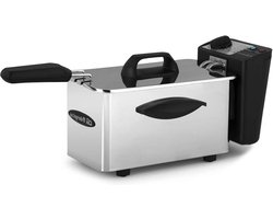 16 Professionele Friteuse met Instelbare Thermostaat - 15L - Lichtindicatoren - 1500W