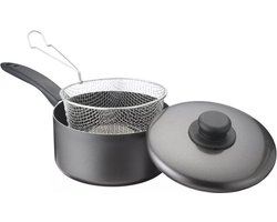22 cm Chip Pan met Hittebestendige Handgrepen