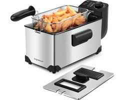 Aigostar Ushas 30HEZ - Frituurpan -friteuse 3 liter - koude zone - RVS