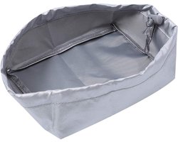 Allecto Plus - Stofbescherming voor friteuse 20x15x8cm - huishouden - zilverkleurig - duurzame 420D Oxford stof - beschermhoes tegen stof en krassen