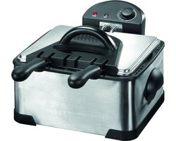 Aurixi® Frituurpan 4 liter - Frituurpan - Zilver - ‎41cm x 41cm x 26cm