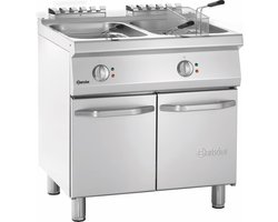 Bartscher Friteuse - SERIE 700 - Elektrisch - 15+15L - 100°C/190°C - 400V - Aftapkranen - 800x700x850mm - Horeca friteuse