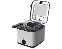 Benelux Select Friteuse – Friteuse 2,5 liter – Frituurpan – Frituurpan 2,5 liter – 1000W - 80°C Tot 190°C - 32 × 21 × 19 cm