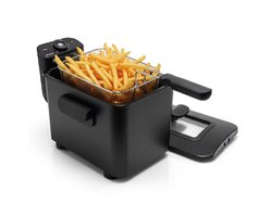 Brabantia BBEK1130BK Frituurpan - Friteuse - 4 Liter - 2200 Watt - RVS - Zwart