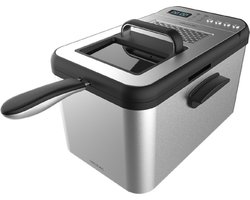 Cecotec Cleanfry Luxury 4000 Enkel 4,2 l Vrijstaand 3270 W Frituurpan Zwart, Roestvrijstaal