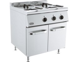 Combisteel Base 700 - Friteuse - 2x 10L - 400V - Aftapkranen - 800x700x900mm - Horeca friteuse