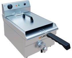 CUBO Friteuse 12L - Elektrisch Tafelmodel - Met aftapkraan - CS-ESF-12-DT
