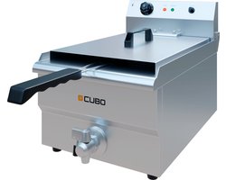 CUBO Friteuse 19L - Elektrisch Tafelmodel - Met aftapkraan - CS-ESF-19-DT