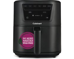 Cuisinart - Compact Max AFS80BL Airfryer - Heteluchtfriteuse XXL 7,6 L 2000W - Tot 8 porties - 7 programma's - PFAS-vrij keramisch - Zwart