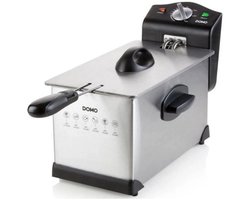 DOMO DO514FR Friteuse – Frituurpan - 3L – 2000W – RVS/Zwart