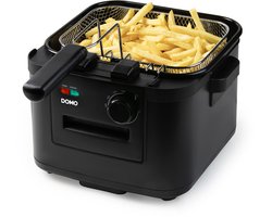 DOMO DO545FR Friteuse - XL Frituurpan - 4L - Koude Zone - Kijkvenster - 2000W