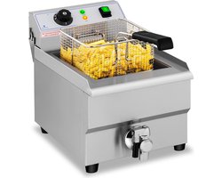 Elektrische friteuse - 16 liter - aftapkraan - 230V - Royal Catering